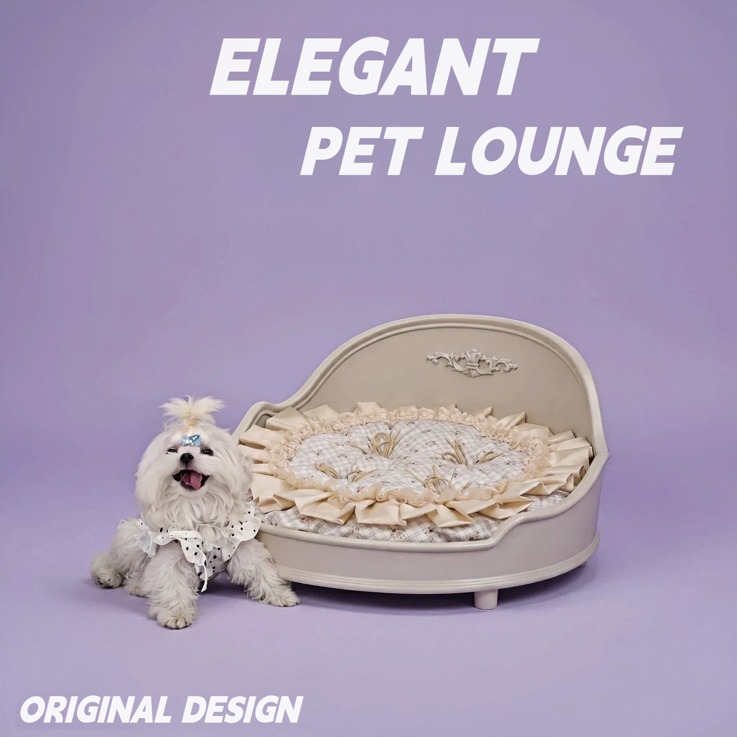 The Versailles Pet Lounge Bed for Dogs & Cats