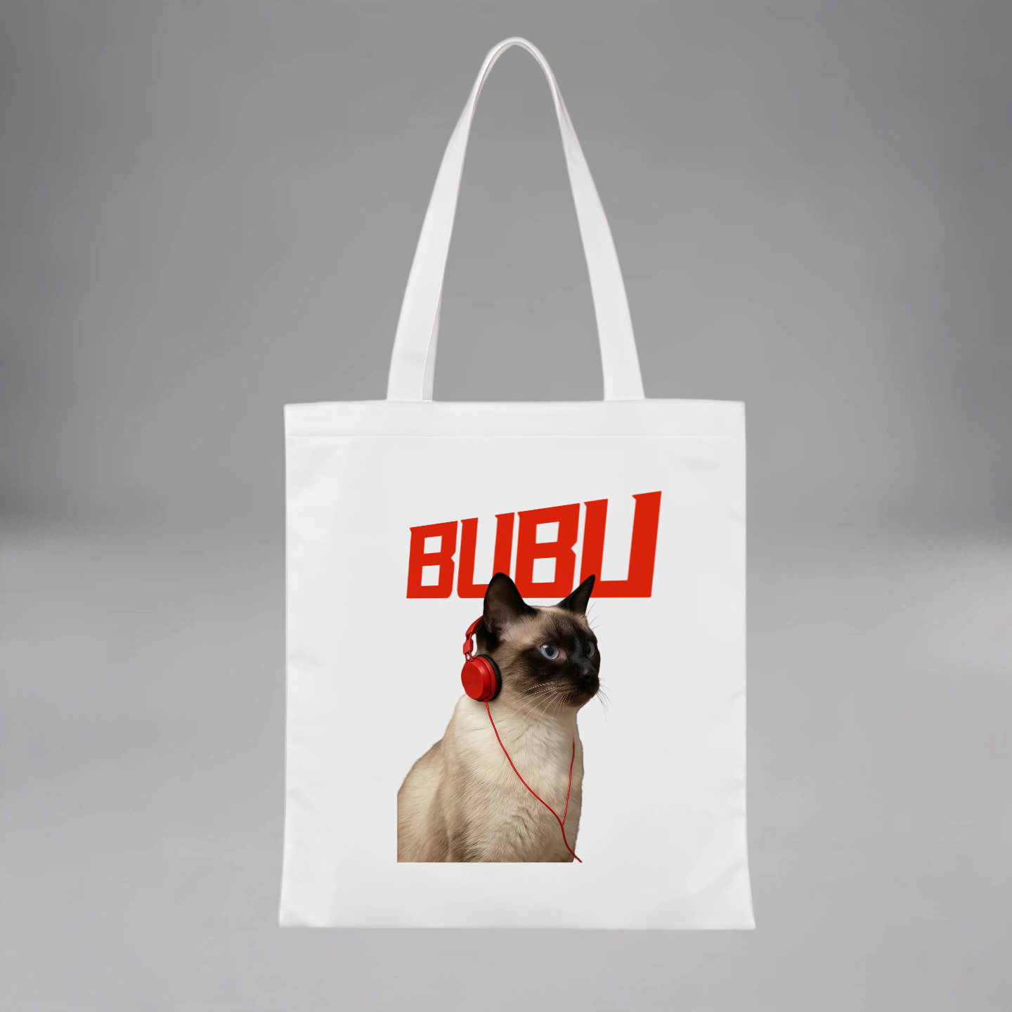 Personalized Pet Portrait Canvas Bag • Custom Gift