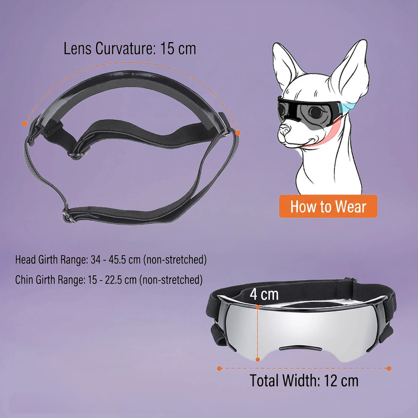 Stealth Dog Goggles – UV Protection