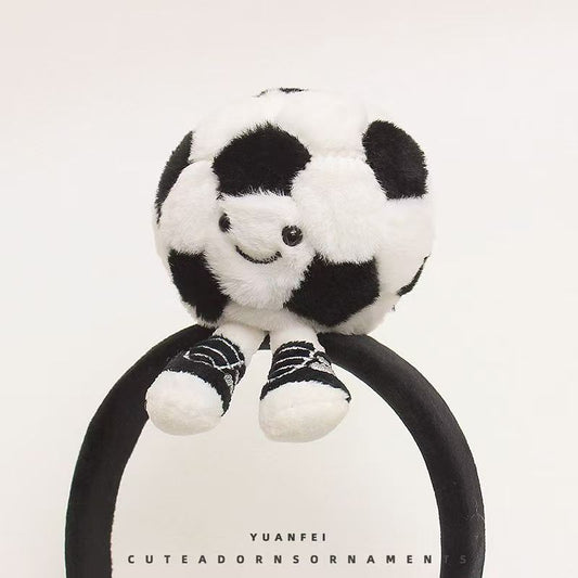 Creative Football Headband, Cute Cartoon Hair Accessory, Fun Headband for Sports Day & Photo Props