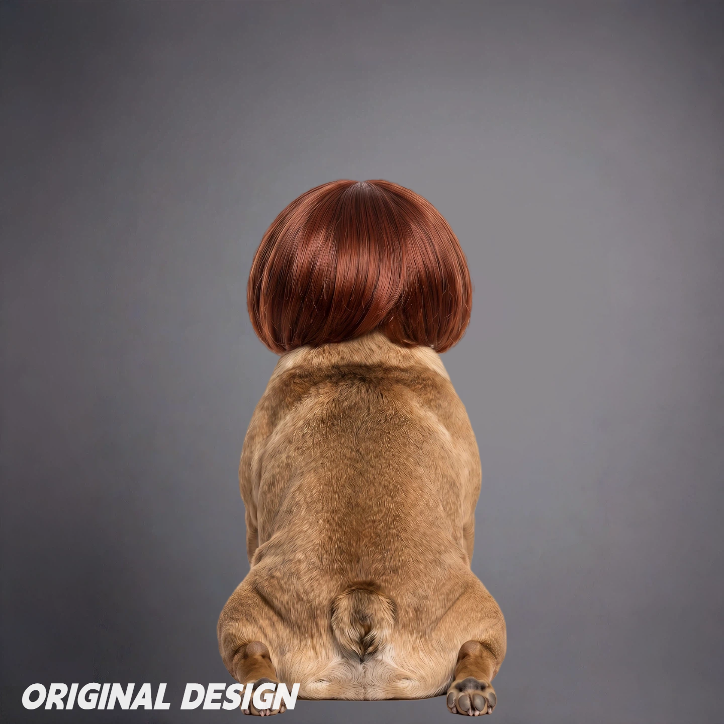 Pet Bob Wig for Dogs & Cats – Funny Short Hair Costume Hairpiece for Cute Photos & Dress-Up