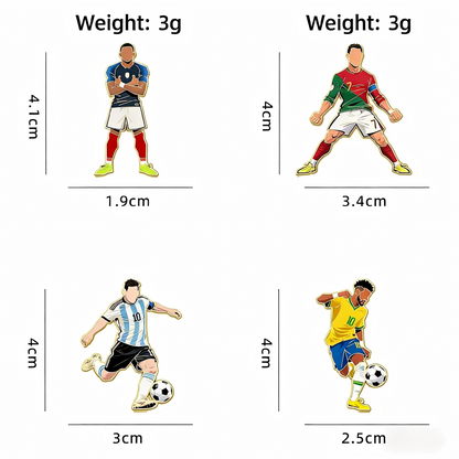 2026 Legend Star Badge, Football Match Brooch Accessories, Perfect Gift Choice