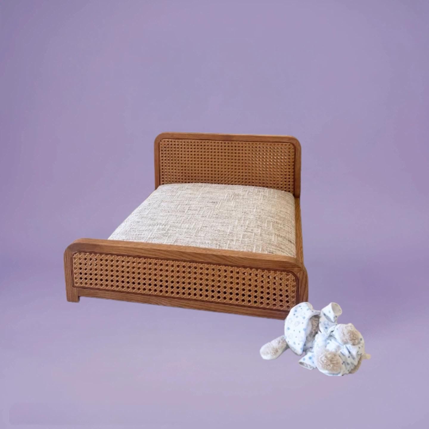 The Mid-Century Modern Cane Daybed for Dogs & Cats