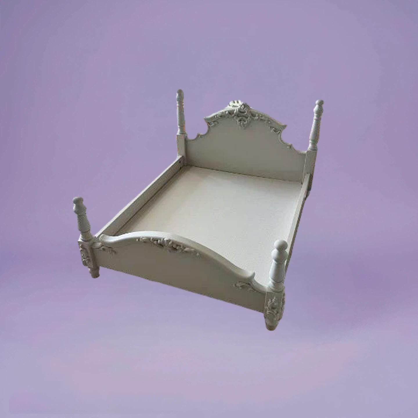 The Majestic Versailles Carved Four-Poster Pet Bed For Dogs & Cats